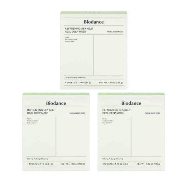 Biodance Erfrischende Seetang-Real-Deep-Maske (4 Blatt) (3 Optionen)