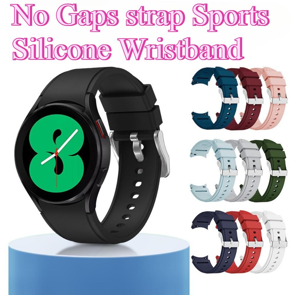 No Gaps Strap Silicone Strap for Samsung Galaxy Watch 7/6/5/4 44mm 40mm/5 Pro 45mm Wristband for Galaxy Watch 4/6 Classic 46mm 42mm 47mm 43mm