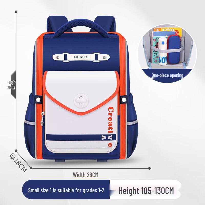 

CHUNLONG Ergonomic Primary School Backpack for Grades 1-6