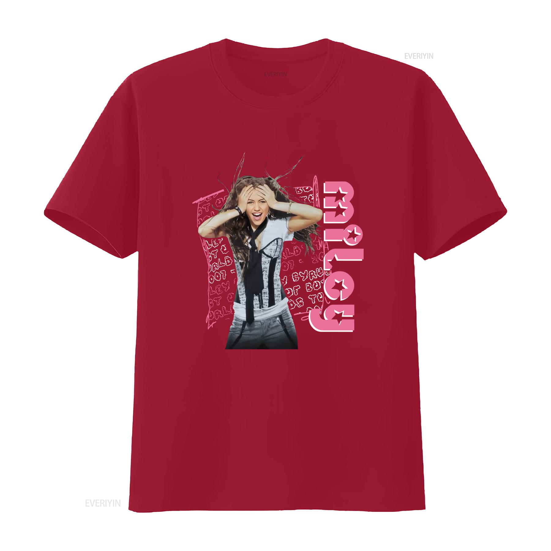 Miley Cyrus Hannah Montana 2007 2008 Best Of Both Worlds Print T Shirt Youth M New vintage Washed Unisex Soft Slightly S