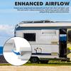 TonGass RV Range Hood Vent Cover For Camper, RV Exhaust Side Stove Vent Cover Replacement For Trailers & Motorhomes, Includes 10 Screws - White