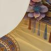 Wolf Couple Fitted Sheet Set Blue And Gold Mandala Floral Pattern With Pillowcases For Bedroom Decor