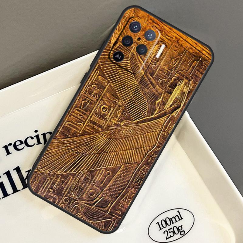 Egypt Pharaoh Mural For Oppo A58 A38 A18 A78 A98 A94 A74 A54 A15 A40 A60 A80 A16 A76 A96 A17 A57 A77 A5 Pro Case