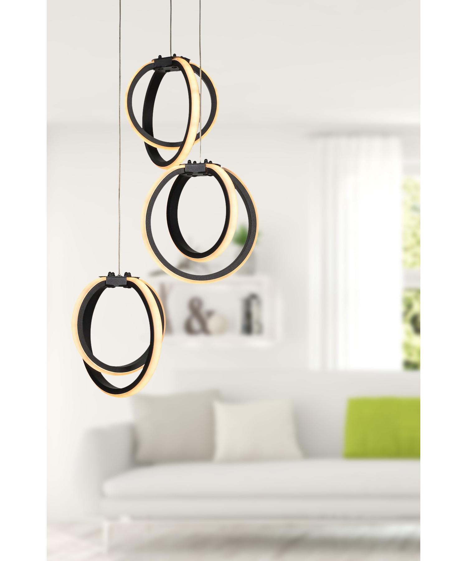 

Люстра Sezen Led 3rd Black