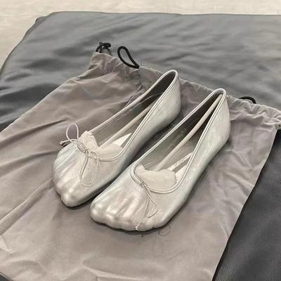 2025 Luxus Flache Lederschuhe Damen Frühling Und Sommer Bequeme Weichbesohlte Schuhe Zum Tanzen Auf Leichten Freizeitschuhen