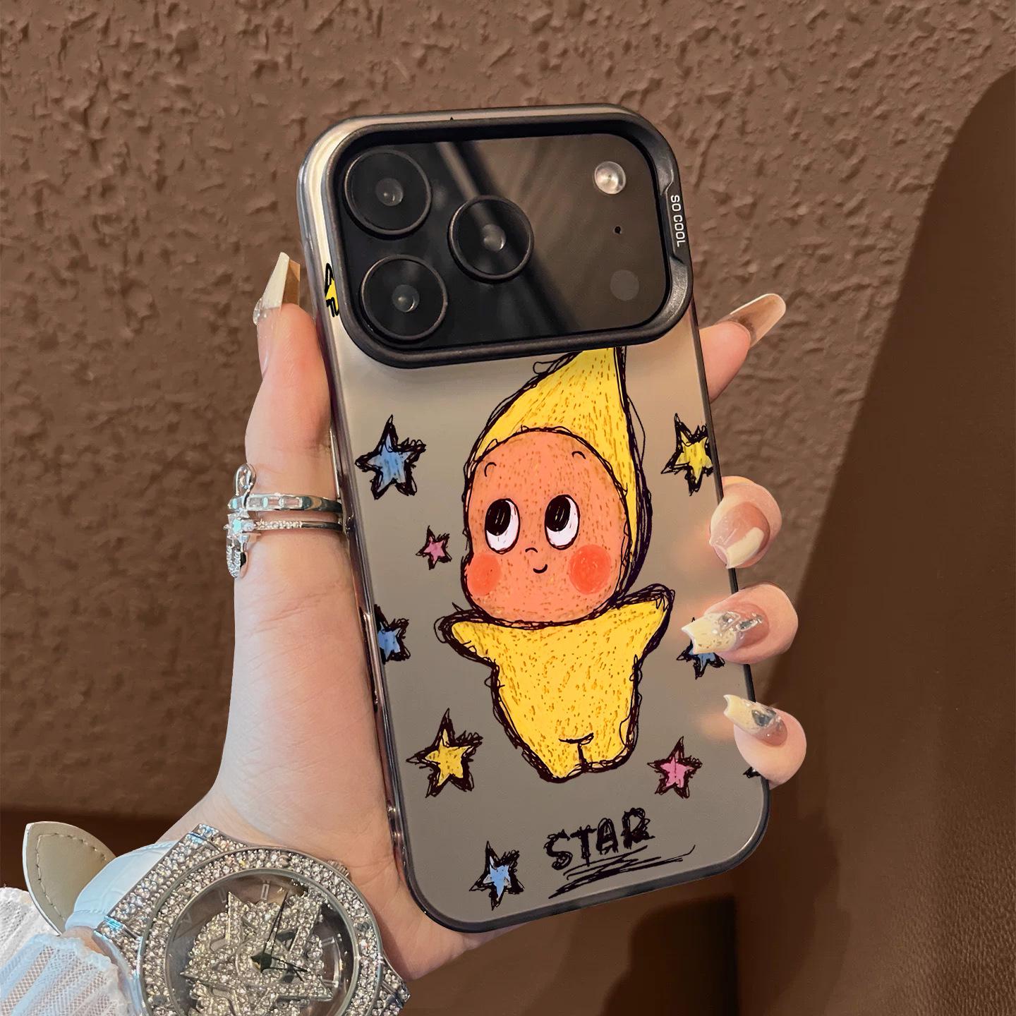 

Starry Person Apple Phone Case for iPhone 13-17 Promax Models, Gender-Neutral Design. iPhone 15 Pro Max