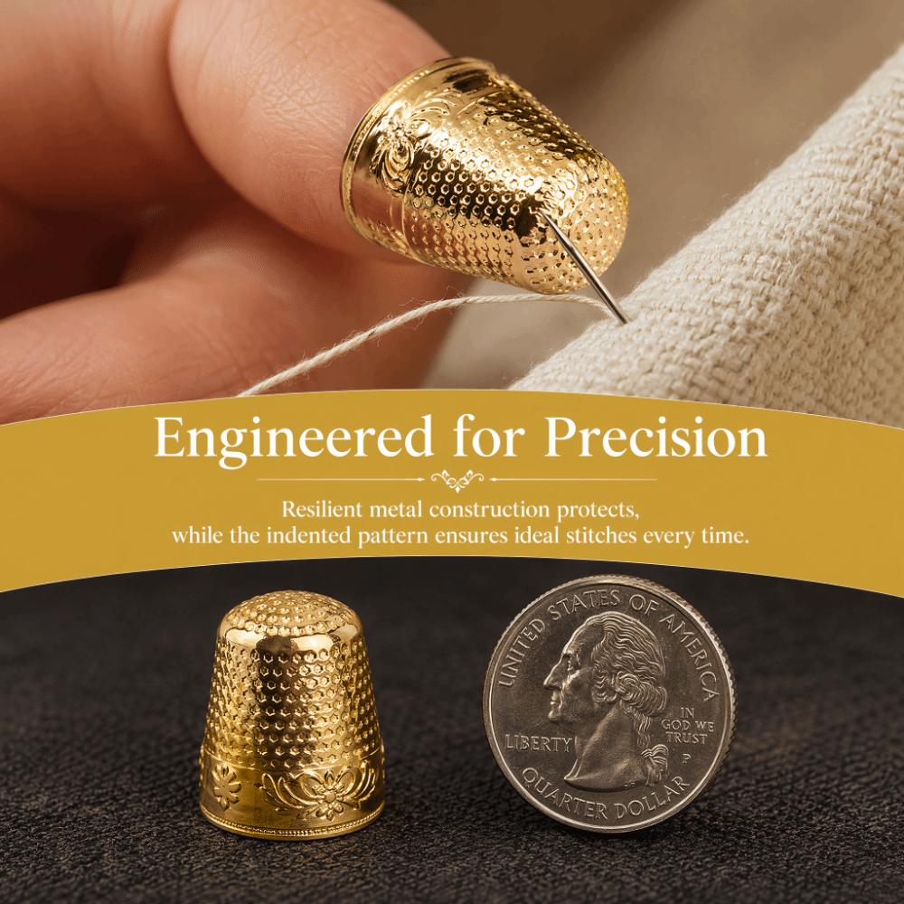 10pcs Antirust Coating Finger Protector Thimbles Hand Sewing Thimbles  Quilting Craft Supplies