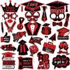 30Pcs/Set Black Golden 2026 Graduation Photo Booth Props With Sticks Pose Sign 2026 Graduation Decorations DIY Dress Up