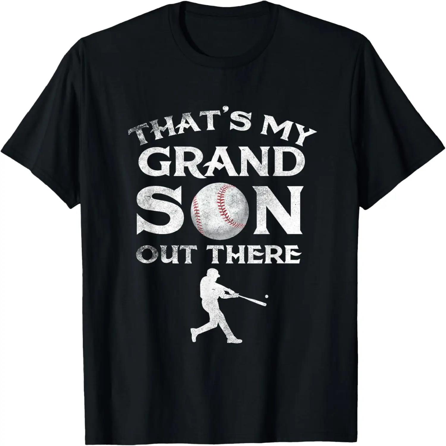 That s My Grandson Out There Baseball T-shirt Papa Tee Mimi T-Shirt XXXXXL чёрный