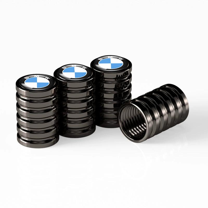 VOQO2 4Pcs Car Wheel Tire Valve Caps Tyre Rim Stem Covers Airdust Waterproof For BMW 1 3 5 7 series X1 X2 X3 X5 X6 G30 G20 G11 G12 F40