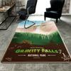 Gravity Falls, Oregon Rug Floor Mat for Living Room or Bedroom Soft and Comfortable Carpet a Gift for Birthday and Holiday.SFF0917584