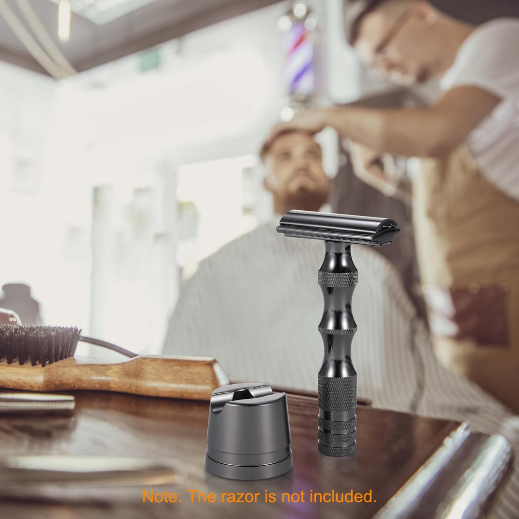 Man s Manual Shaving Razor Stand Aluminum Alloy Safety Razor Base Shaving Razor Accessory