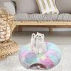 Cat Tunnel Bed Pet Playground Toy Soft Plush Material Full Moon Shape Suitable For Small Cats