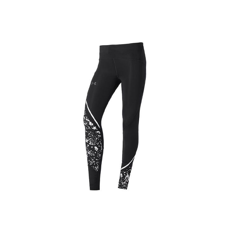 Under Armour Patterned Breathable Running Fitness Yoga Leggings Women Leggings Black 1361385-001