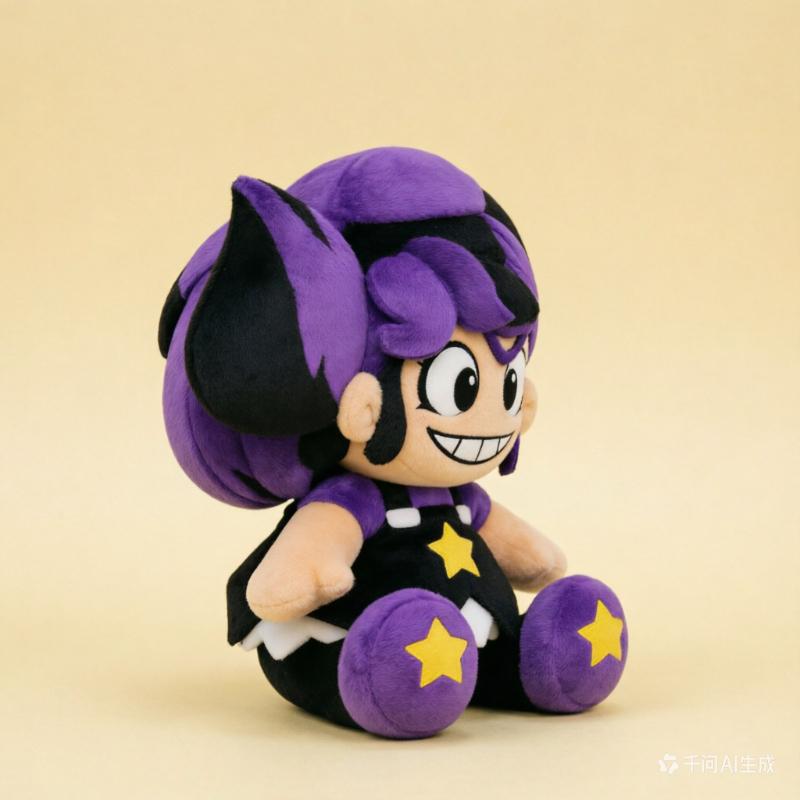 Poppy Playtime Chapter 5 Lily Lovebraids Plush Toy - Soft Stuffed Doll with Purple Hair  Yellow Star Cute Horror Game Character Plushie Gift for Fans