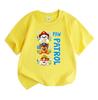 Kids Boys Girls 100% Cotton Crew Neck Short Sleeve T-Shirt, Cute Cartoon Puppy Print Casual Lightweight Soft Summer Daily Wear Tee for Children