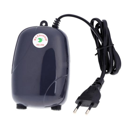 Pompa d'aria/ossigeno elettrica per acquario, 3/5W, singola/doppia uscita, accessorio