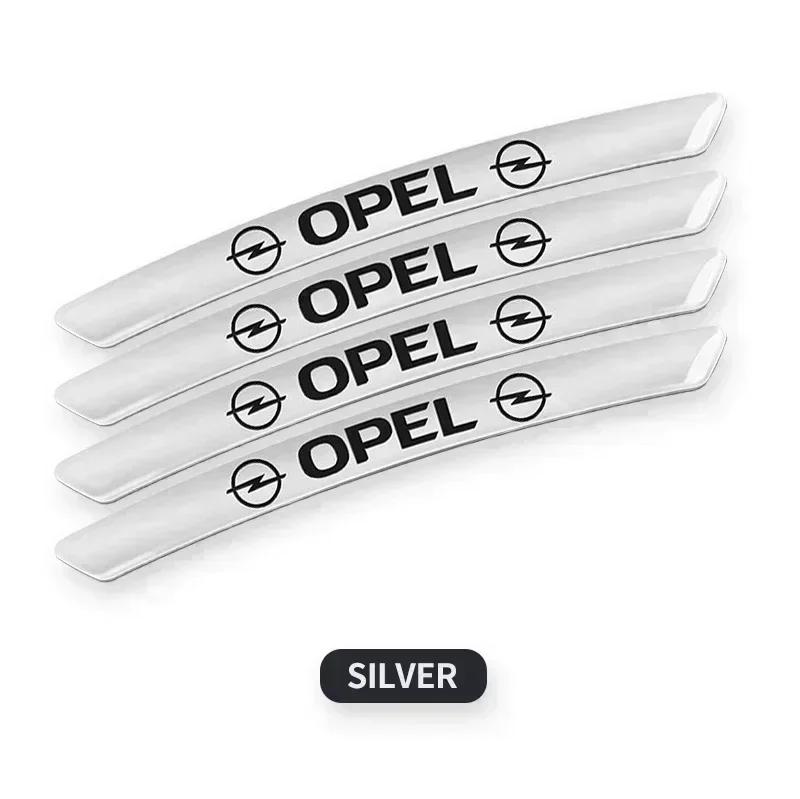 4Pcs Car Wheel Hub Stickers Alloy Metal Decals For Opel Meriva Corsa Astra Vivaro Signum Insignia Mokka Adam Combo Junior