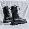 Fashion British Style Original Leather Man Boots Brand Genuine Leather Outdoor Antiskid High Top Shoes Comfy Combat Boots Driving Shoes