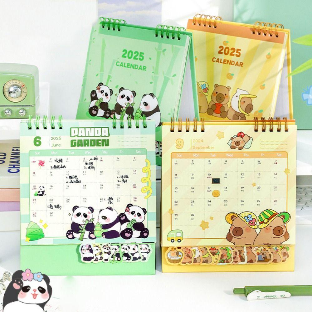 

Kalendar Capybara Desk Calendar Planning 2025 Calendar Ornaments School Supplies зелений