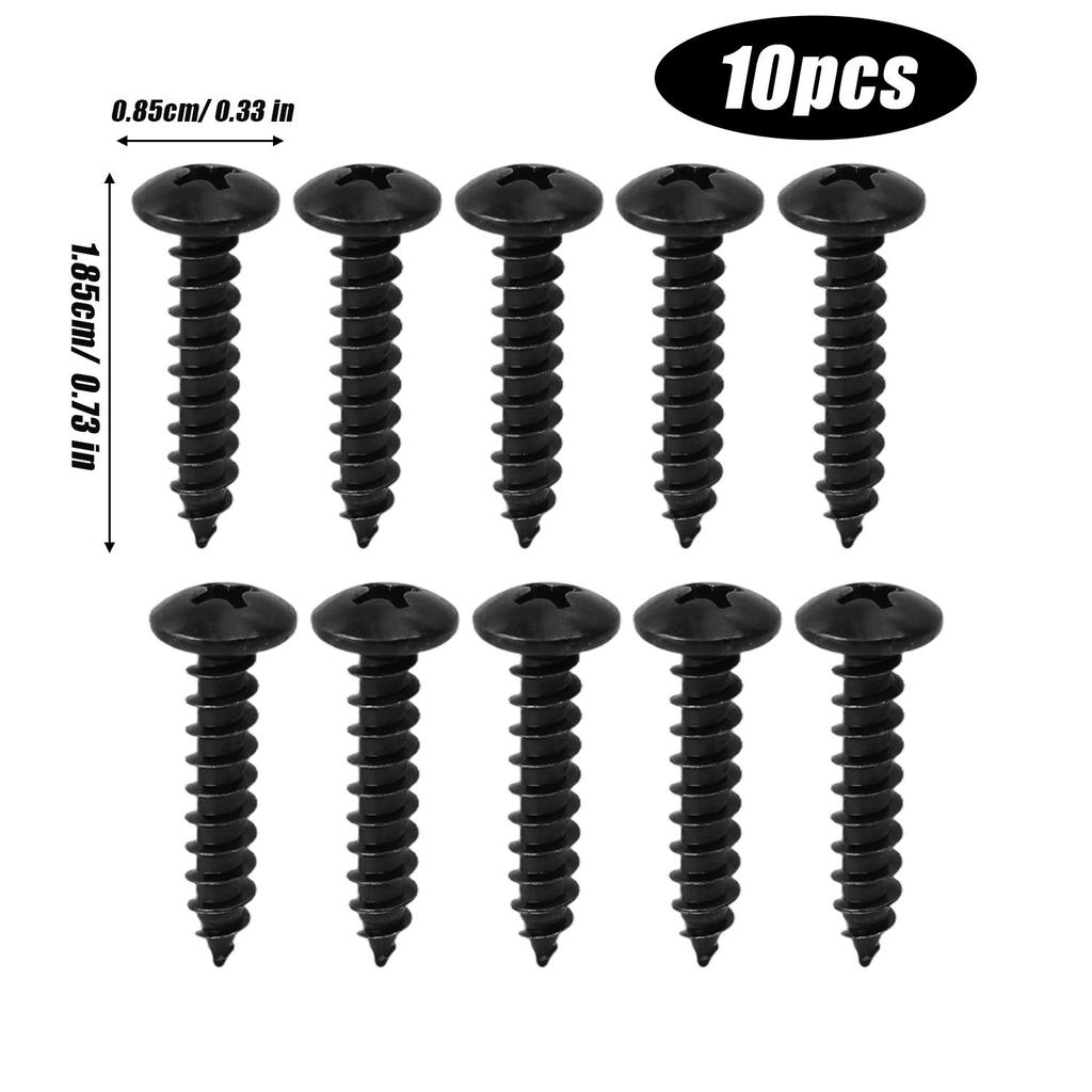 M2.3 M3.5 M4 M5 Phillips Truss Head Screw Carbon Steel Self Tapping Black Screws Woodworking Fasterner Hardware Accessories