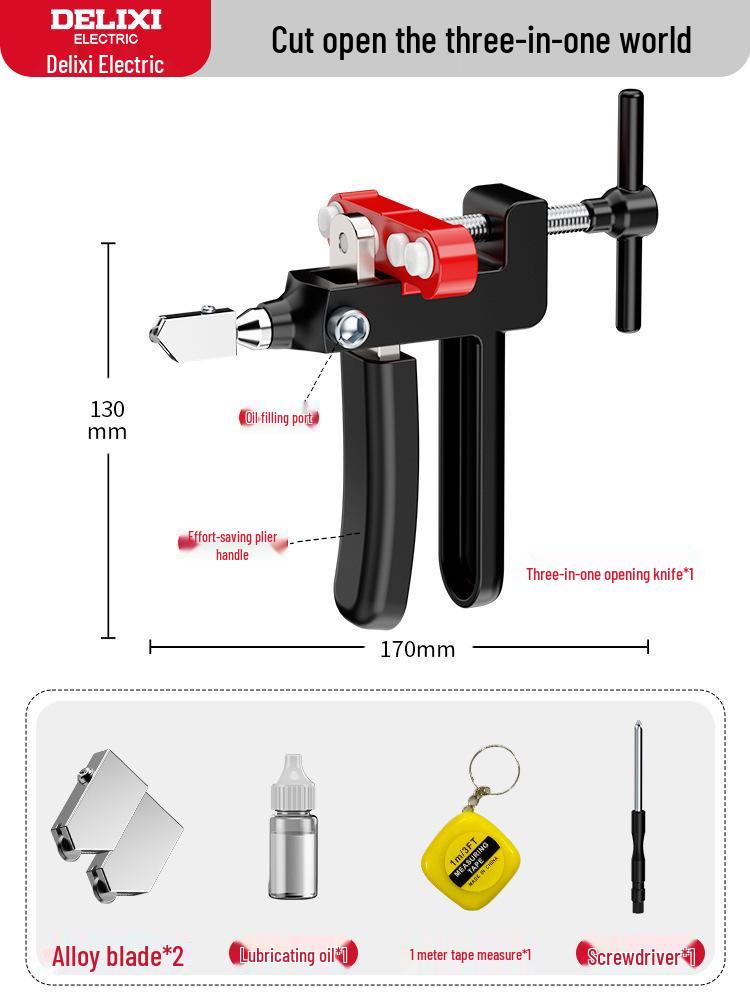 Delixi Handheld Diamond Glass & Tile Cutter Tool