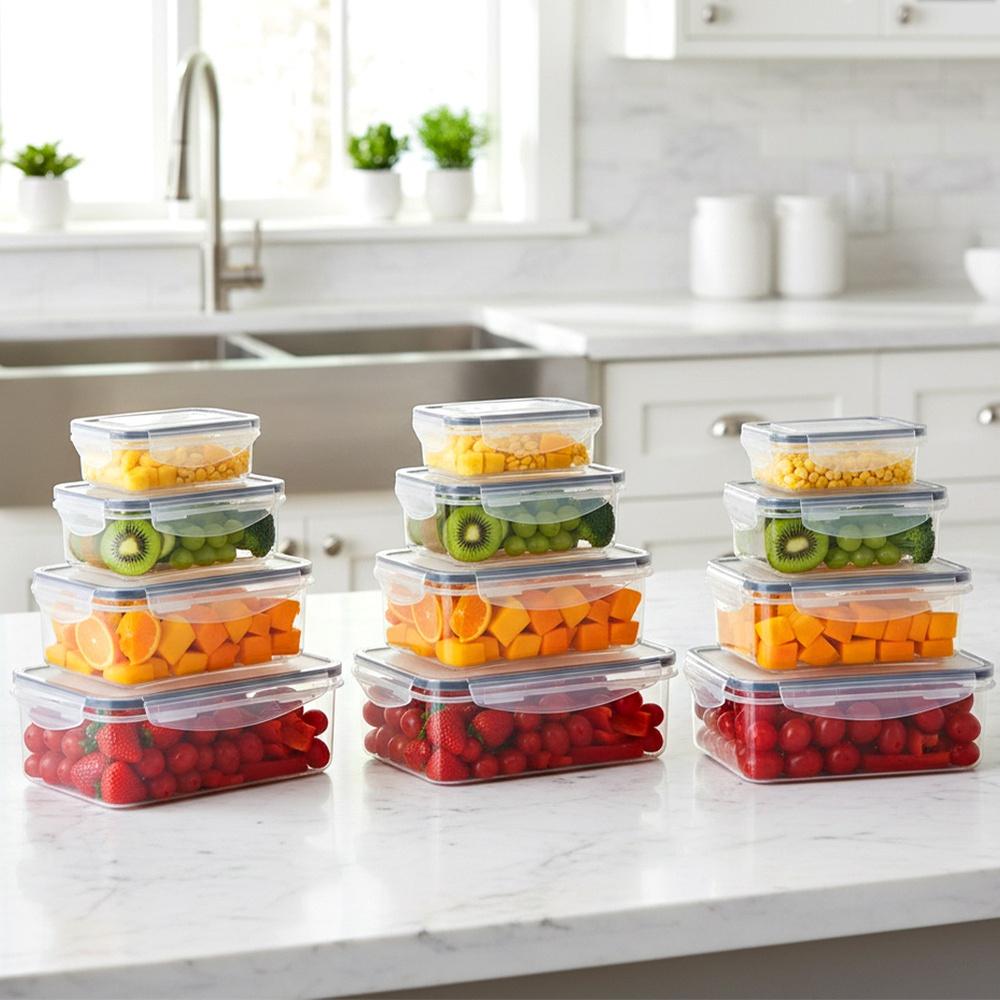 Food Containers With Lid And Seal 12 Pcs.