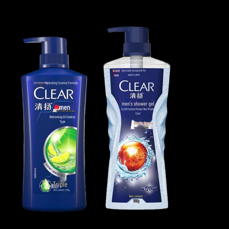 Clear Men Anti-Dandruff Oil Control Shampoo & Sport Body Wash Set