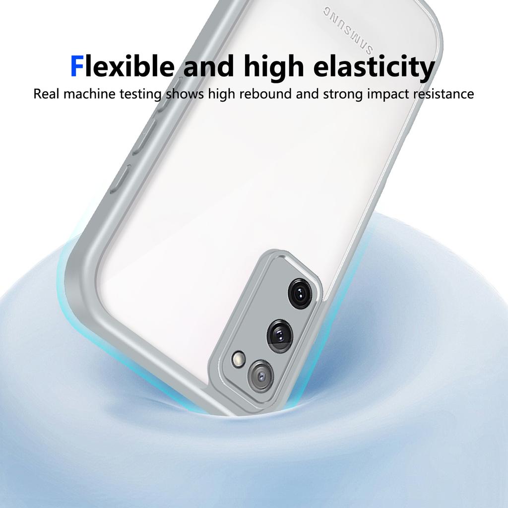 For Samsung Galaxy S20 FE S20FE Case Air Cushion Shockproof Silicone Bumper Clear Matte Back Cover Hard Case for Samsung S20 FE