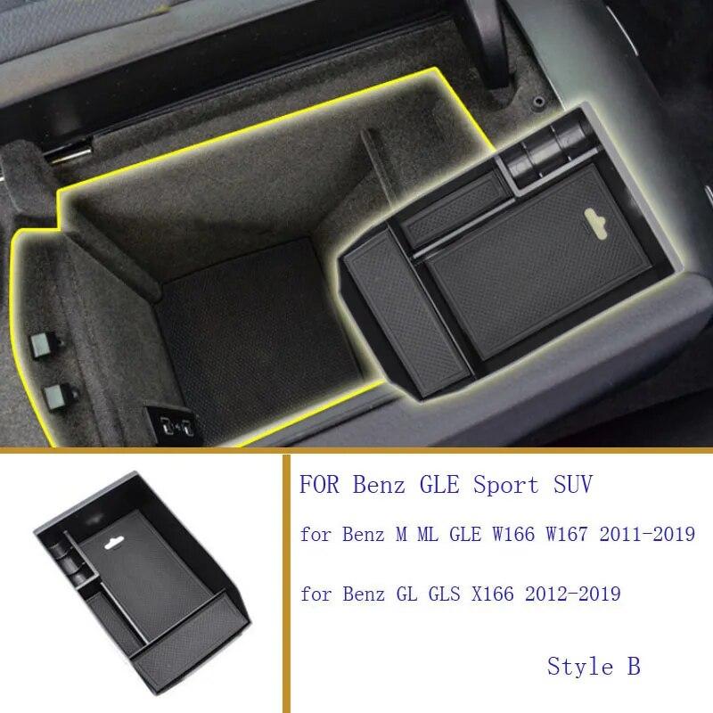 

Ящик для хранения в центральном подлокотнике для Mercedes Benz MMLGLEGLGLS-Class W166 W167 X166 2011- style B