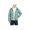 Li-Ning Fitness Series Solid Color Logo Water-Repellent Casual Stand Collar Hooded Down Jacket Men Outerwear Cavalry-Blue AYMR017-6