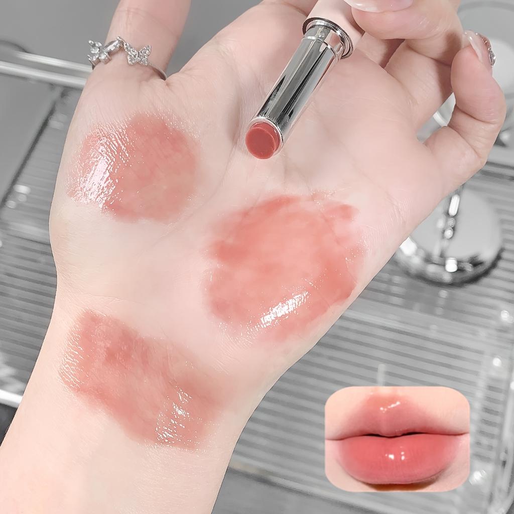 Feuchtigkeitsspendender Lipgloss, Hydrierend, Spiegelglanz-Finish, Rosa Lippenstift für Frauen, Feuchtigkeitsreich, Nicht klebriger Lippenstift, Perfekt für den täglichen Gebrauch