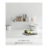 Yamazaki Jitsugyo 10410 Film Hook Kitchen Shelf Wide White Main Body: W50 x D15.1 x H10cm Tower Display Shelf Kitchen Rack Wall Shelf 10410