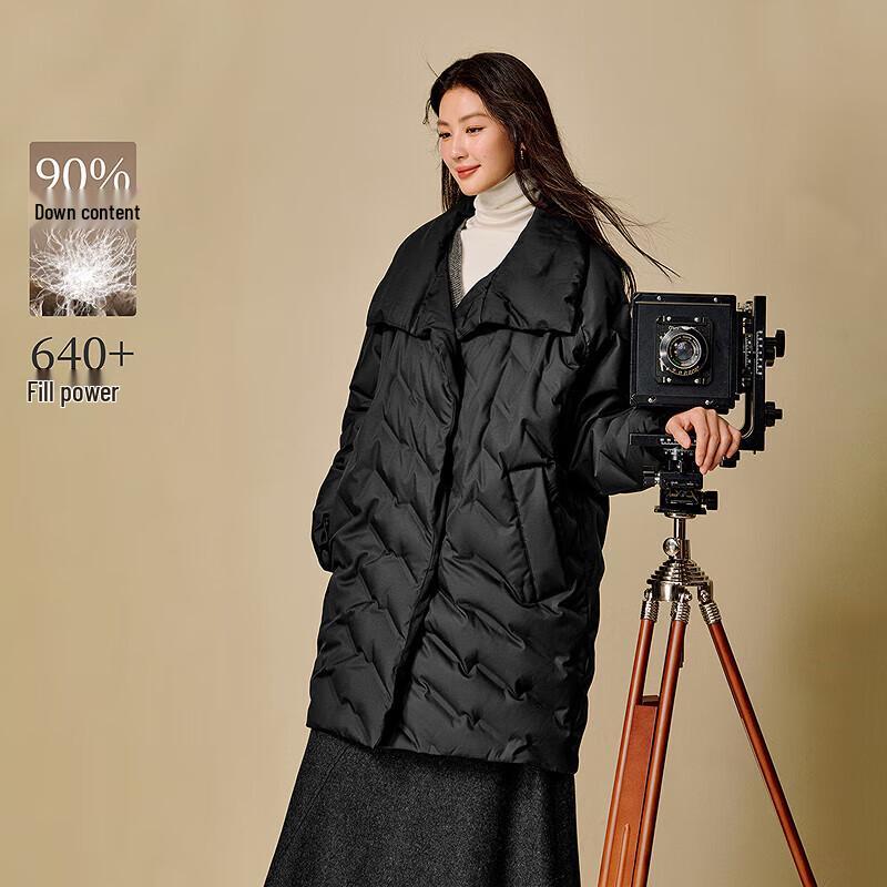 

Inman 2025 Зимняя женская куртка средней длины с рукавами «летучая мышь» и воротником-стойкой M