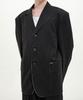 Trip Le Sens Cut-Out Oversized Single Blazer_Pure Grey