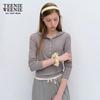 Teenie Weenie Little Bear Letter Hooded Long Sleeve T-Shirt