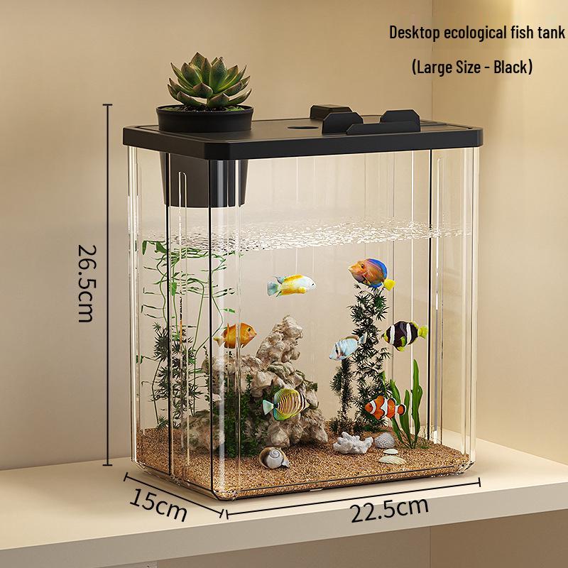 Ultra-Clear Acrylic Fish Tank 2026: Compact Living Room Aquarium with Durable Filter