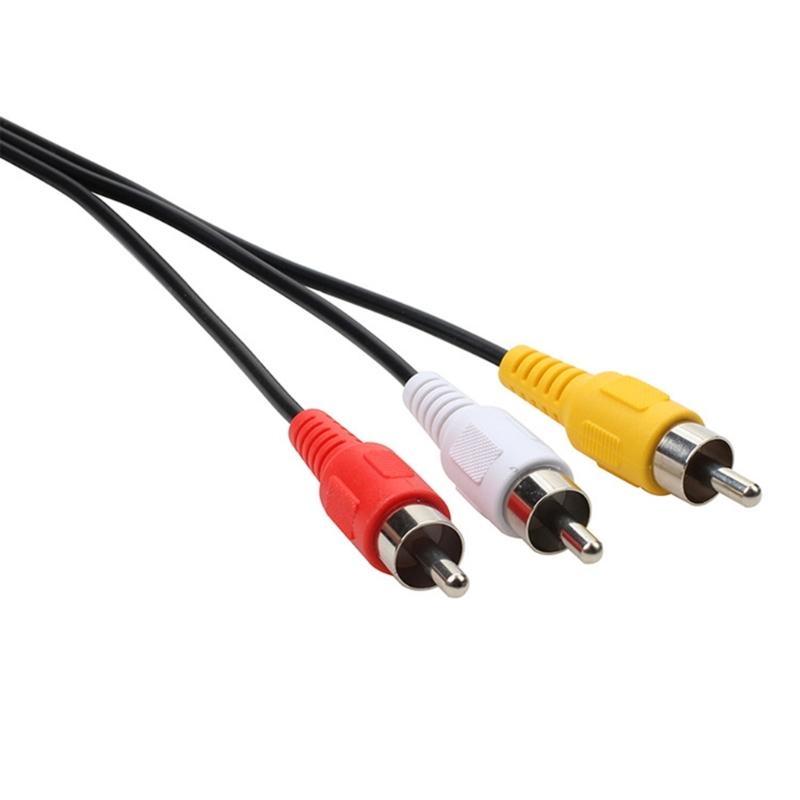 3.5mm Male to 3RCA Male AV Cable Delivering Uncompressed Sound Video Quality Across Multiple Platforms