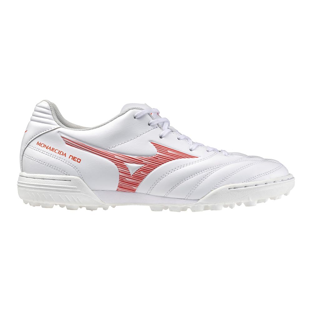 Soccer Shoes Monarcida NEO 3 SW AS Club Wide White x cm 4E [Mizuno] - Activities, Football, Fit, Lightweight, Red, 29.0