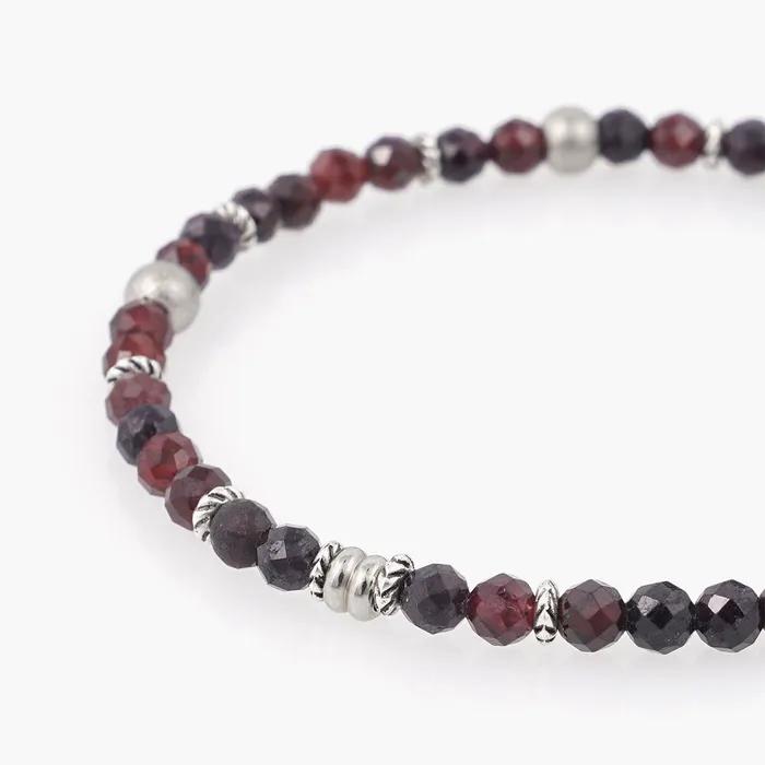 Black Pearl Metal Ball 1003 4 Micro-Cut Pome 1199 Bracelet Set (C2503-SE432_BK)