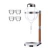 Glasses Sake Set for Barware Warmer or Cold Wine Argent