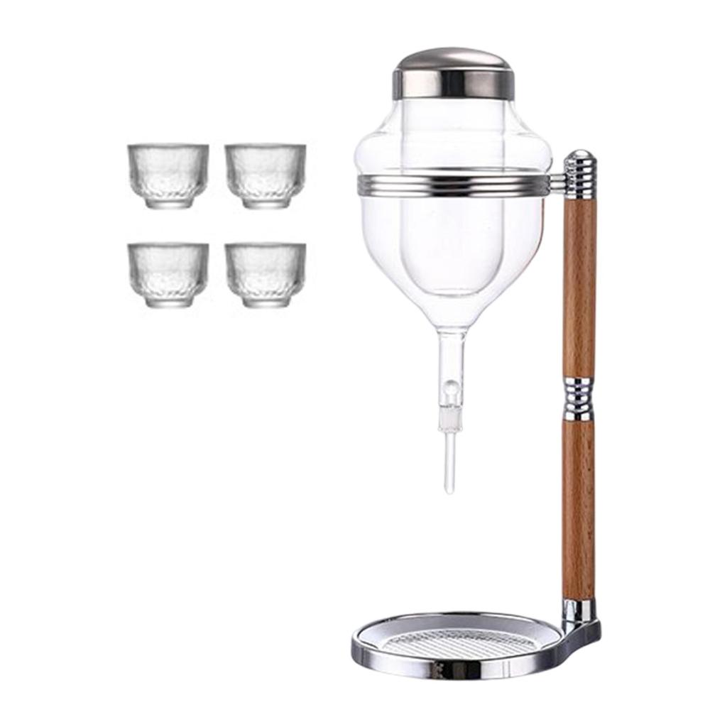 Glasses Sake Set for Barware Warmer or Cold Wine Argent