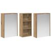 Bathroom Cabinet Set 3 pcs 116 x 16 x 62.5 cm Engineered Wood