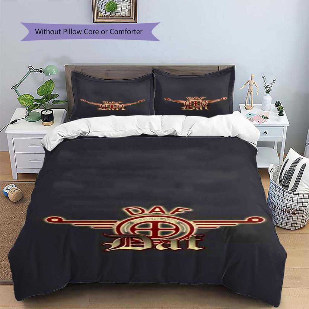 DAF Pattern Bedding,Quilt Set Quilt Cover Pillowcase Home Birthday Gift(1 * duvet cover + 2 * pillowcase, without core)