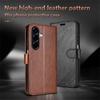 AZNS For Samsung Galaxy S25 FE Case Anti-Scratch PU Leather Stand Wallet Phone Cover