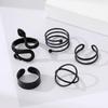Vintage Snake Shape Ring For Girls Dark Lolita Style Simple Rings Set Jewelry Gifts For Women
