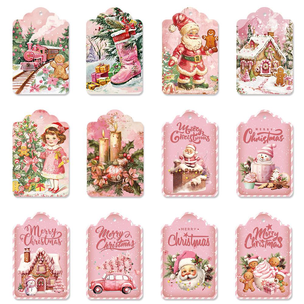 Holiday Season Paper Gift Tags With Vintage Style 60pcs For Christmas Celebrations