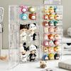 Cute Particle Desktop Storage Box Multi-Layer Figurine Display Stand With Lid Dustproof Bubble Doll Mat Box Storage