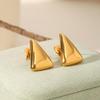 Luxury European & American Triangle Earrings - Premium Non-Fading Titanium Steel