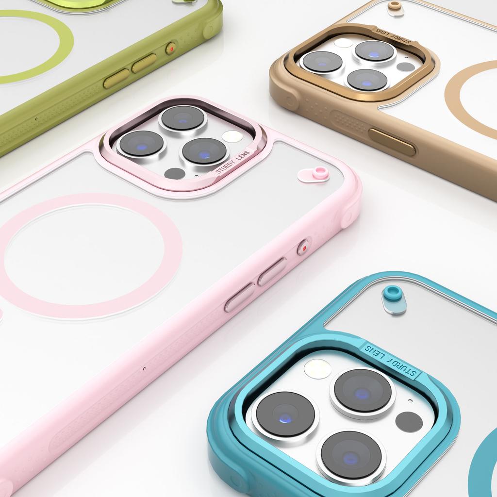For iPhone 16 Pro Max Case Compatible with MagSafe Corner Protection PC+TPU Clear Back Cover